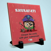 Khurafati Printed Table Décor Ceramic Tile 6x6 Inches